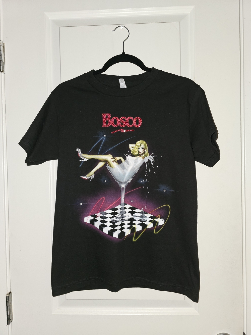 Rhinestoned Bosco Martini Glass Tee